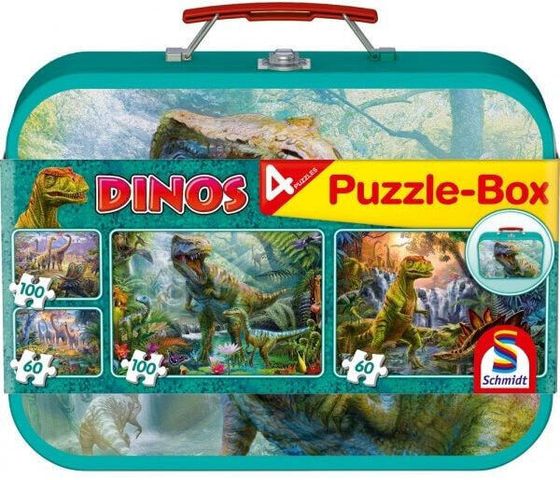 Schmidt Spiele Puzzle-Box - Dinozaury (56495)