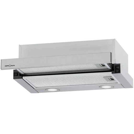Вытяжка встраиваемая Krona Kamilla T 500 INOX нержавеющая сталь управление: кнопочное (1 мотор)