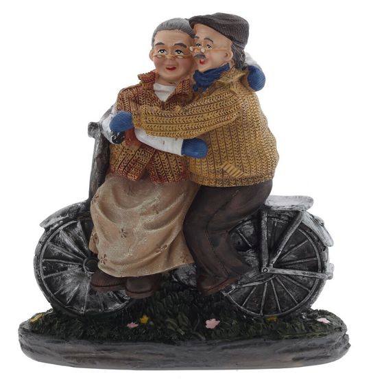 Фигурка декоративная "Бабушка с дедушкой", L17 W7,5 H18,5 см, 2в.