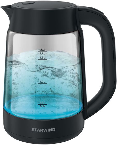 Чайник электрический Starwind SKG4030 1.7л 2200Вт черный