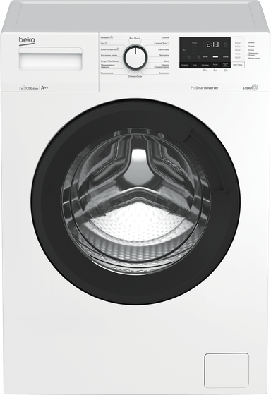 Стиральная машина Beko WSRE7612XAWI белый 7кг 1200об/мин с паром инвертор