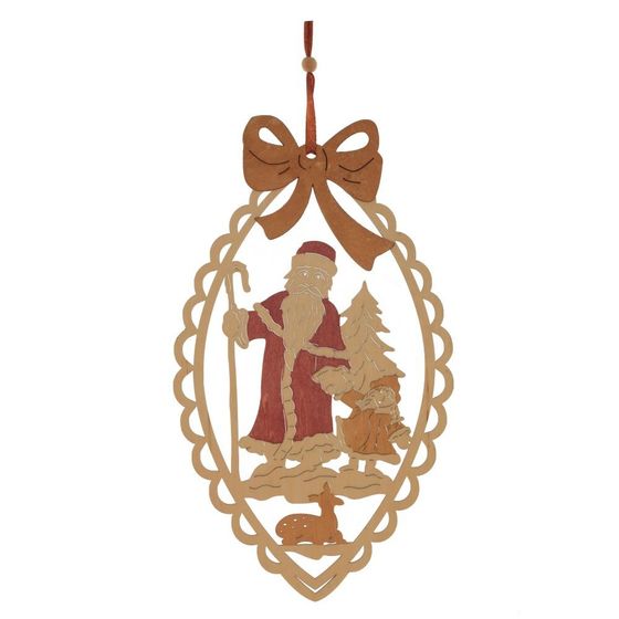 Украшение новогоднее &quot;Дед Мороз со Снегурочкой&quot;, L16 W0,5 H27,5 см