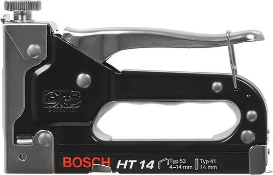 Степлер ручной Bosch HT14 скобы тип 53: 11.4мм 4-14мм гвозди тип 41: 14мм