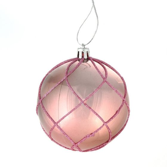 Набор из 12шт Украшение новогоднее Шар &quot;Алмазная сетка&quot;, D 8 см, L35 W27 H9 см