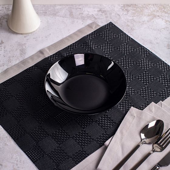 Столовый набор ДИВАЛИ БЛЭК&ГРАНИТ 19 предметов