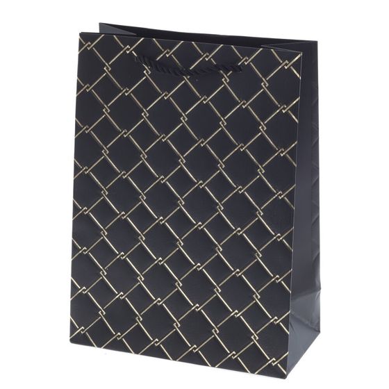 Пакет подарочный (бумага 210г/м2, блок микс 12шт), L18 W8,5 H24 см, 4в.