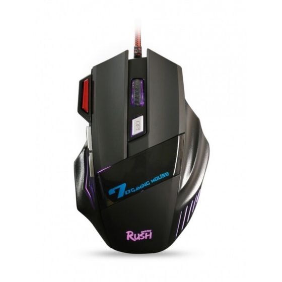 Мышь Smartbuy RUSH Zombie 721G-K , проводная, оптическая, игровая, 3200 dpi, USB, чёрная