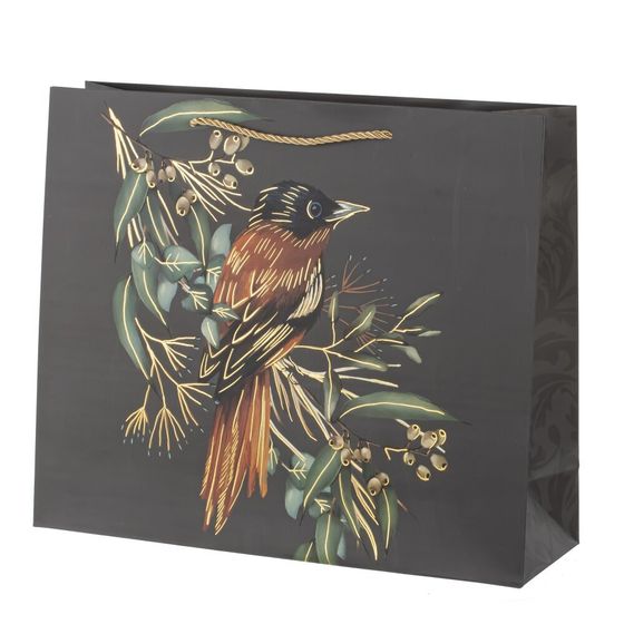 Пакет подарочный (бумага 210г/м2, блок микс 12шт), L38 W12 H32 см, 4в.