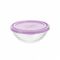 Салатник FRESHBOX 310мл 12см круглый с фиолетовой крышкой