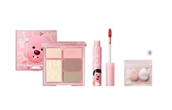 Pinkbear x LUBI Lipstick Gift Box Makeup Sets Easy-to-Blend Matte Finish No Transfer Four-Piece Set