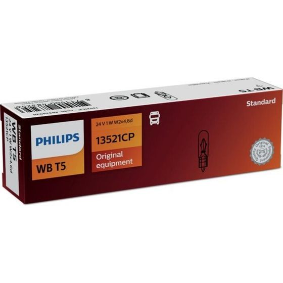 Лампа автомобильная Philips, WBT5, 24 В, 1 Вт, 13521CP