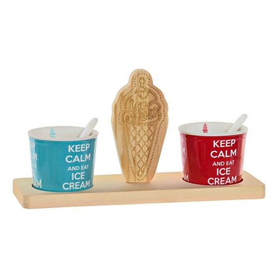 Коллекция стеков DKD Home Decor Variegated Ceramics Pine