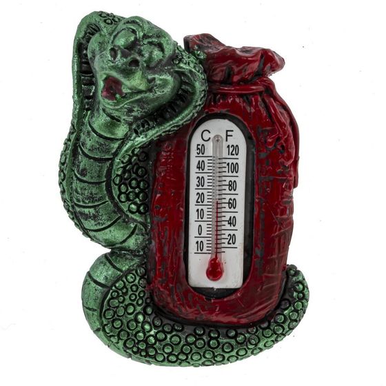 Магнит с термометром &quot;Змея&quot;, L4 W1 H6 см, 4в.