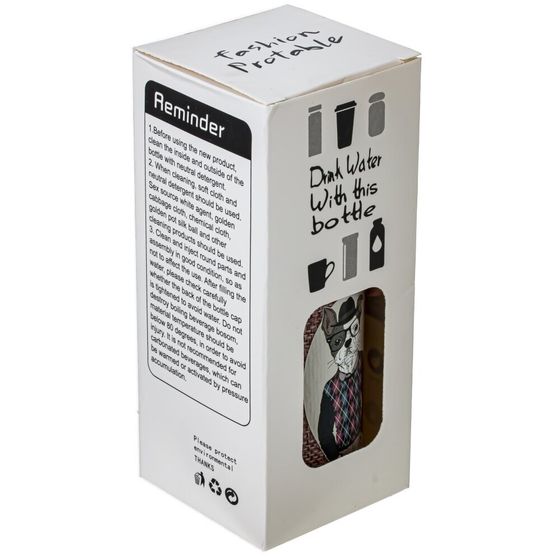 Бутылка, 250 мл, L7 W6,5 H14 см, дизайн микс