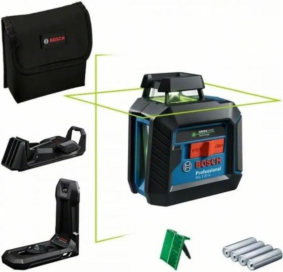 Нивелир лазерный Bosch GLL 2-20 G + LB 10 2кл.лаз. 540нм цв.луч. зеленый 2луч. (0601065000)