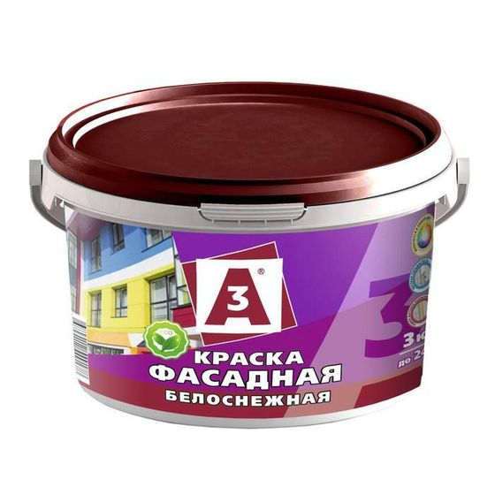 Краска ВД &quot;A3&quot; фасадная 3кг