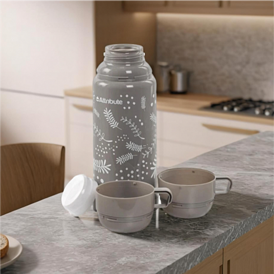 Термос SCANDINAVIA 1л с двумя чашками