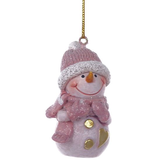 Фигурка декоративная подвесная &quot;Снеговик&quot;, L4 W3 H6 см, 2в.