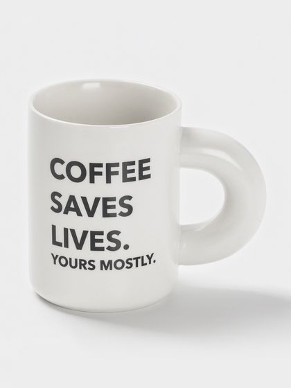 Кружка Доляна &quot;Coffee tike&quot; 12,5х8х10,8 см, цвет белый