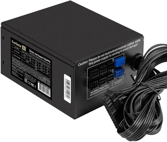 Блок питания 750W ATX ExeGate 750PPX 14cm fan (EX292336RUS)