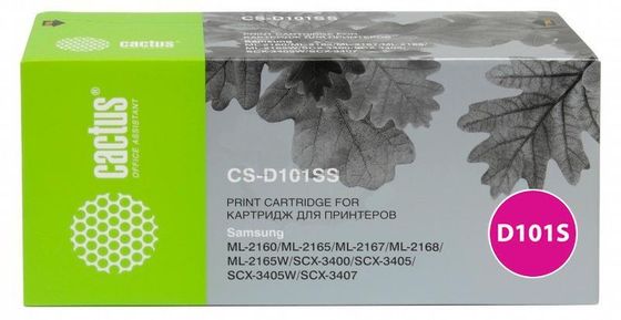 Картридж лазерный Cactus CS-D101SS MLT-D101S черный (1500стр.) для Samsung ML-2160/2165/2167/2168/SCX-3400/3405
