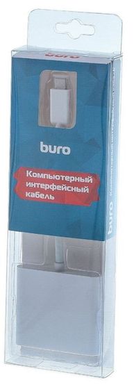 Адаптер Buro USB 3.0 Type-C (m) - HDMI(f)/A(f)/Type-C(f) белый (BHP RET TPC-HDM )