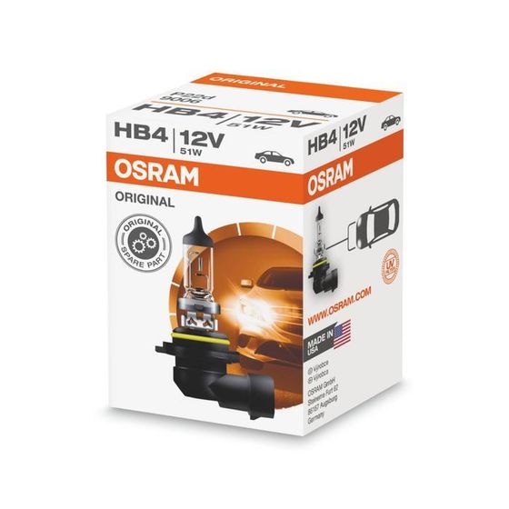 Лампа автомобильная Osram  HB4 12 В, 51 Вт, (P22d) 9006