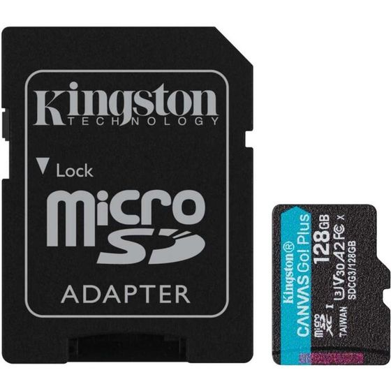 Флеш карта microSDXC 128GB Class10 Kingston SDCG3/128GB Canvas Go! Plus + adapter