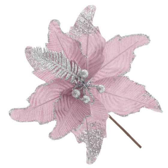 Цветок искусственный &quot;Пуансеттия&quot;, L26 W26 H32,5 см