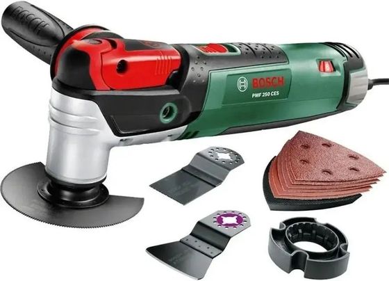Многофункциональный инструмент Bosch PMF 250 CES + кейс зеленый/черный (0603102100)