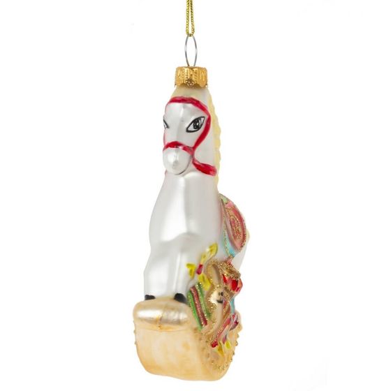 Украшение новогоднее &quot;Лошадка-качалка&quot;, L9 W3 H11 см