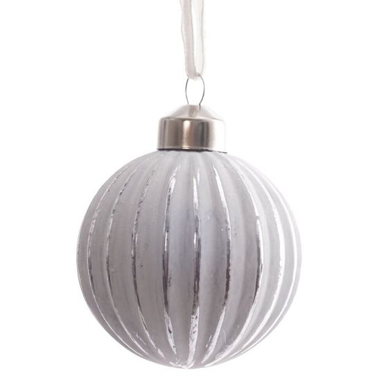 Украшение новогоднее &quot;Шар&quot;, L6 W6 H8 см, 4в.