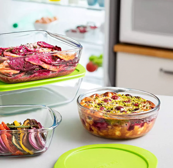 Блюдо с крышкой Cook<(>&<)>Store 26см 2.3л круглое