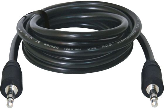 Кабель Defender JACK01-05 Jack 3.5 mm(m) - Jack 3.5 mm(m) 1.5м черный (87510)