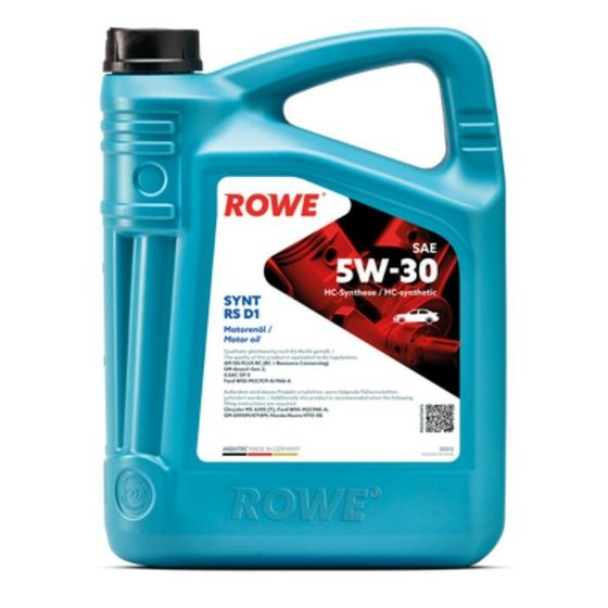 Масло моторное Rowe 5/30 Hightec Synt RS D1 API SP RC/SN PLUS RC ,ILSAC GF-5/-6A, синт, 4 л   925991