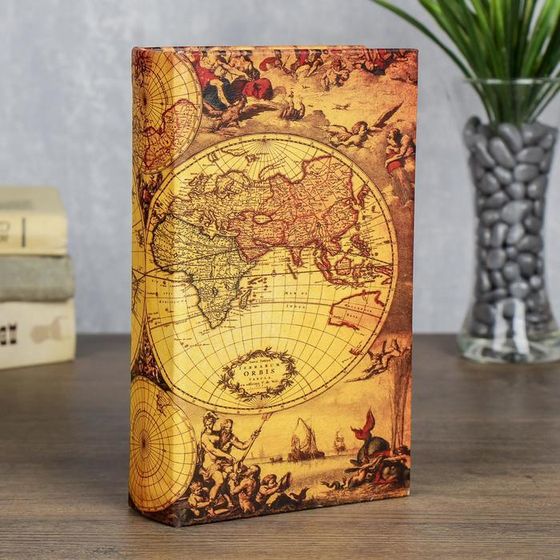 Сейф-книга дерево &quot;География&quot; 21х13х5 см