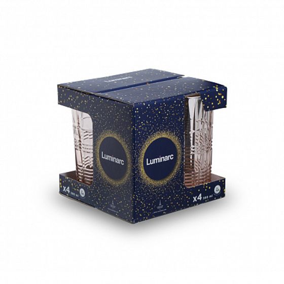 Набор стаканов ДАЛЛАС РОЗОВЫЙ 3шт 380мл высокие