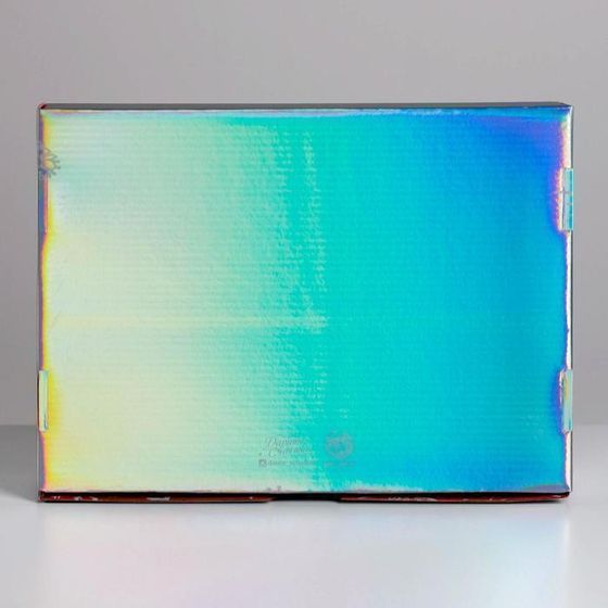 !09 Складная коробка «С Новым годом», 30,5 × 22 × 9,5 см