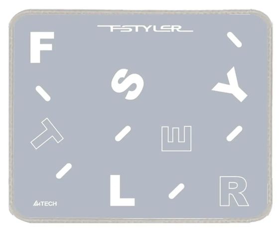 Коврик для мыши A4Tech FStyler FP25 мини серый/белый 250x200x2мм (FP25 SILVER)