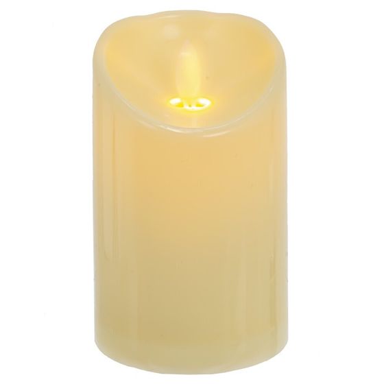 Изделие декоративное с подсветкой &quot;Свеча&quot; (3xAAA, не прилаг.), L7,5 W7,5 H12 см