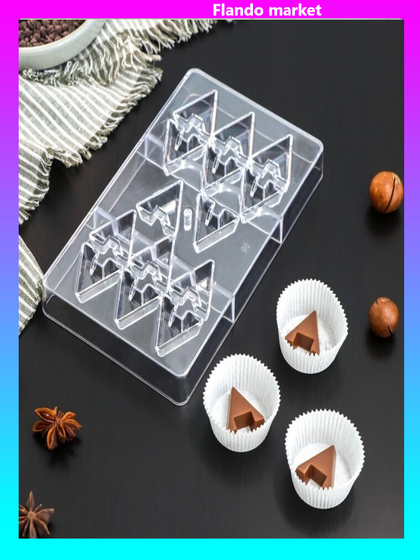 !09 Комплект из 2-х штук - Форма для шоколада и конфет «Хеопс», 14 ячеек, 20×12×2,5 см