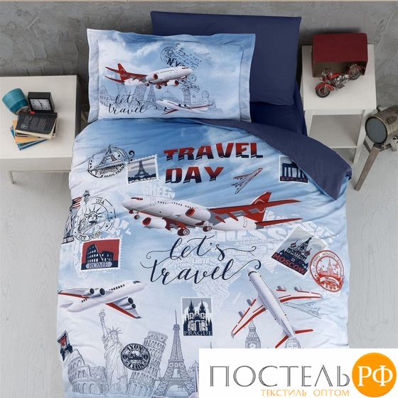 12185 КПБ DO&amp;CO RANFORCE 1,5 сп.(50*70 70*70 2шт) TRAVEL