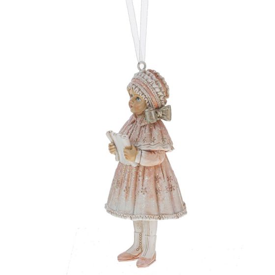 Фигурка декоративная подвесная "Девочка", L5,5 W4,5 H11 см, 2в.
