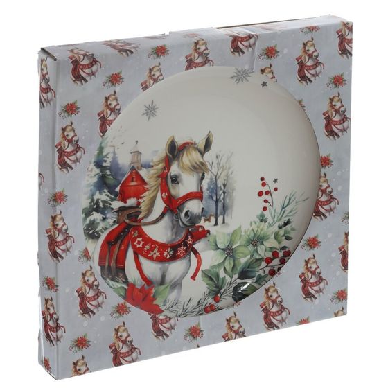 Тарелка &quot;Лошадь&quot;, L25,5 W25,5 H2,5 см