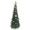 Ёлка искусств с подсвет от сети, L50 W50 H150, 100LED, 16 шаров + 3 банта, экспресс сборка