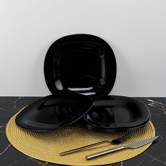 Тарелка десертная НЬЮ КАРИН черная 19см