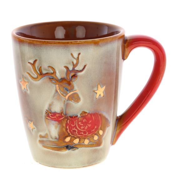 Кружка, L13 W9,5 H11,5 см, 450 мл, 4в. ( в подарочной упаковке)