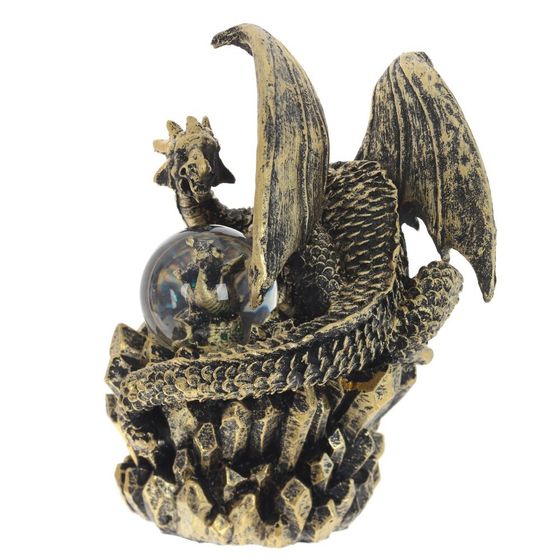 Фигурка декоративная в стекл.шаре &quot;Дракон&quot;, D 5 см, L13 W11 H16 см