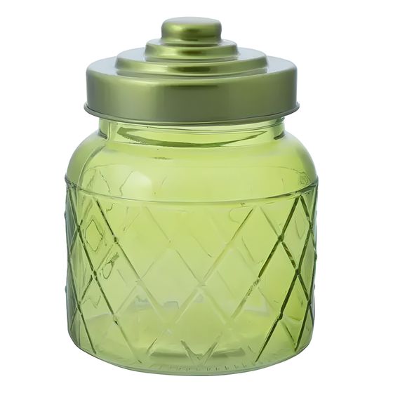 !09 Емкость для сыпучих продуктов, 10,7x10,7x14 см цвет зеленый