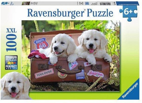 Ravensburger Puzzle 100 Путешествующие щенки (PR-105380)